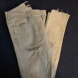 Pac Sun faded/distressed jeans